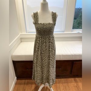 RAILS Rumi Dress - Safari Wild Cat Green - Size S